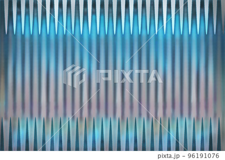 ターコイズブルーベースのグランジ地に細い縞の透かし模様のようなグラデーションのイラスト素材