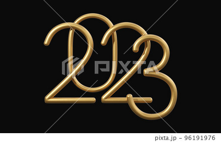2023 gold number, isolated on transparent background. 3d render of 2023 golden font for Christmas and New Year. 3d rendering illustration 2023 gold number, isolated on transparent background. 3d render of 2023 golden font for Christmas and New Year. 3d rendering illustration 96191976