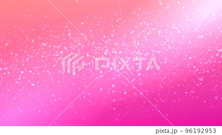 ピンク系の幻想的なパーティクルグラデーション背景 96192953