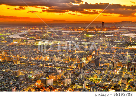 あべのハルカスからの夕景夜景 96195708