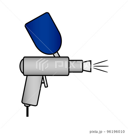 Spray gun icon on white. 96196010