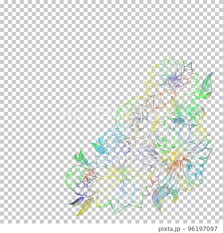 虹色花です。 秋色紫陽花 