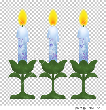 蠟燭設計的簡單插圖 96197239