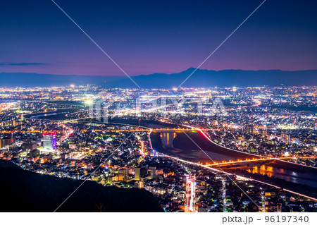 岐阜　金華山からの夜景 96197340