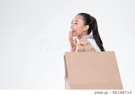 Beautiful Attractive Asian Woman smile and - Stock Photo [96198718] -  PIXTA