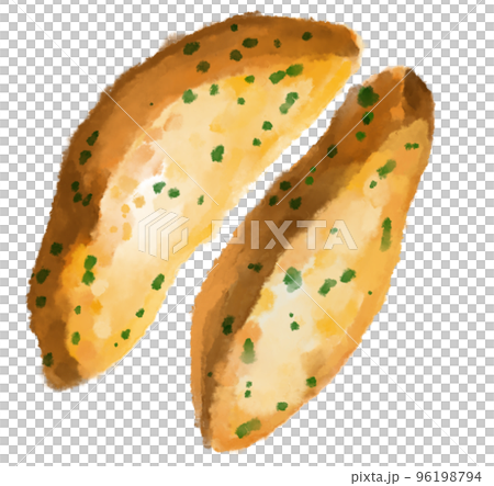 Fries potato wedge thick cut deep fried patatoes watercolor painting illustration art Fries potato wedge thick cut deep fried patatoes watercolor painting illustration art 96198794