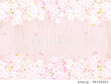 美しい桜ーピンク色ー市松模様ー和紙の壁紙ー豪華絢爛背景素材フレーム 美しい桜ーピンク色ー市松模様ー和紙の壁紙ー豪華絢爛背景素材フレーム 96198863