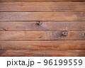 Wood plank brown texture background.View from above. Copy space. 96199559