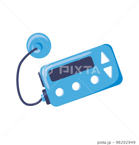 Insulin pump isolated on white background. 96202949