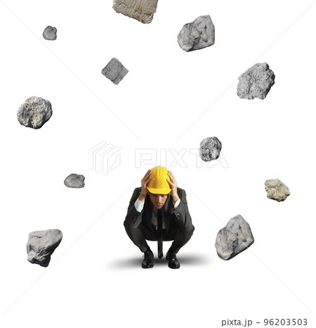 Frightened businessman 96203503