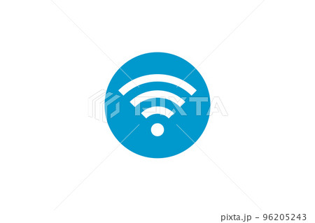 Wi Fi symbol signal connection. Vector wireless internet technology sign. Wifi network communication icon. 96205243