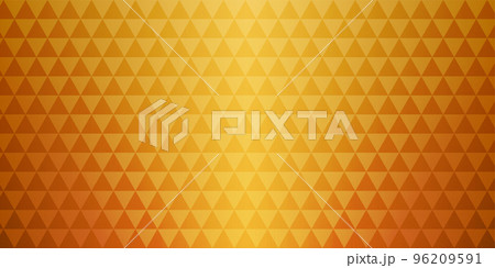 三角形の鱗文様　金色グラデーションの和紙背景 96209591