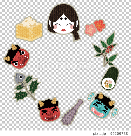 Setsubun image background material Setsubun image background material 96209788