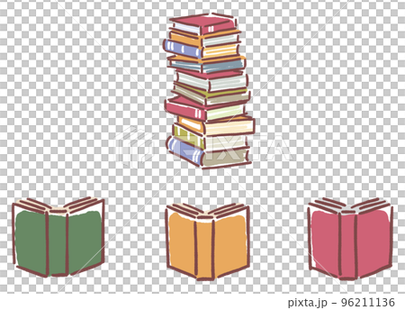 3 books and reading book vector 96211136
