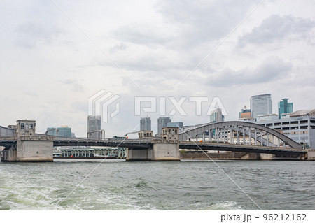 Overcast view of the cityscape from a ship Overcast view of the cityscape from a ship 96212162