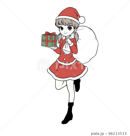 サンタクロースの女の子イラストのイラスト素材 [96213513] - PIXTA
