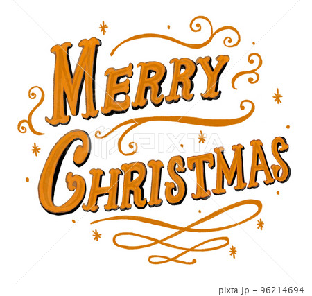 Merry Christmas ロゴのイラスト素材 [96214694] - PIXTA