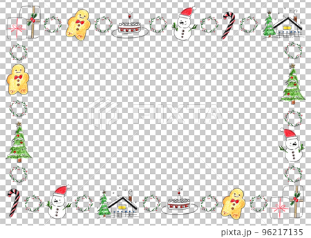 クリスマス　フレーム 96217135