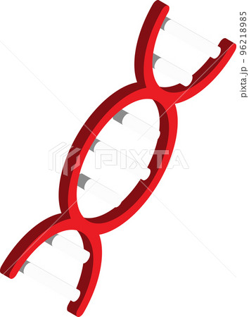 DNA and genes illustration in 3D isometric style DNA and genes illustration in 3D isometric style 96218985