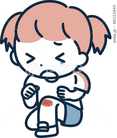 ケガをする女の子 イラスト ケガをする女の子 イラスト 96222645