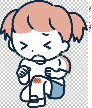 ケガをする女の子 イラスト ケガをする女の子 イラスト 96222645