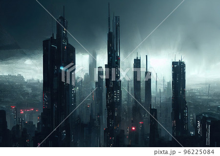City in virtual reality 96225084