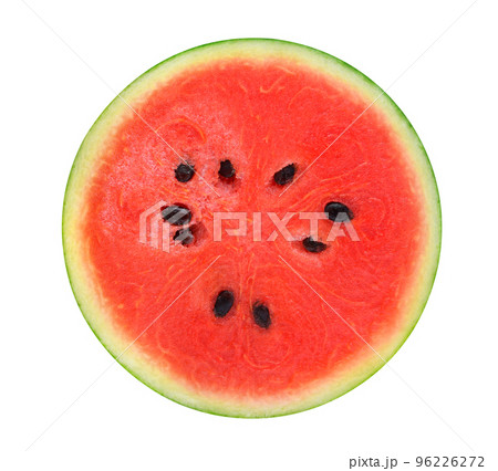 A half of fresh watermelon isolated on white background. 96226272
