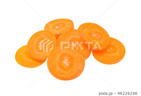 fresh carrots isolated on white background 96226286