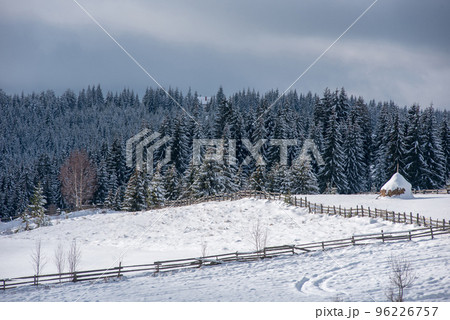 Winter countryside landscape Winter countryside landscape 96226757