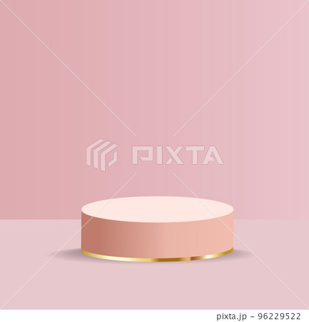 Product presentation podium on a pink background Product presentation podium on a pink background 96229522