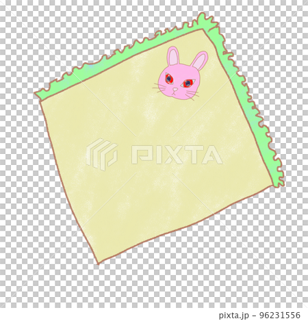 gauze handkerchief green rabbit 96231556