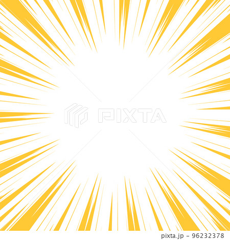 漫画風の集中線のイラスト素材 96232378