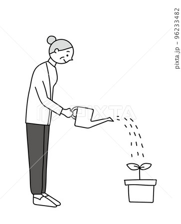 投資 お金のなる木 マネーリテラシー イラスト 女性 投資 お金のなる木 マネーリテラシー イラスト 女性 96233482