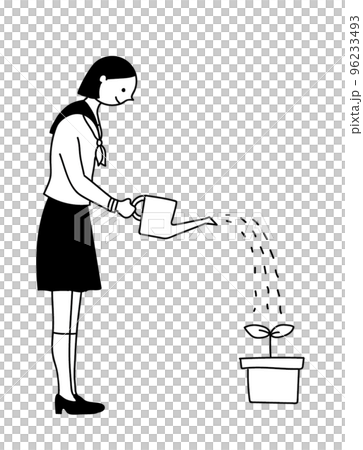投資金錢樹金錢識字圖女人 96233493