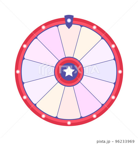 Wheel of fortune background. Vector lucky roulette illustration. 96233969