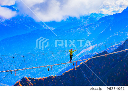 Suspension bridge, Rose Peak, Sochi 96234061