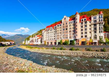 Rosa Khutor embankment in Sochi 96234075