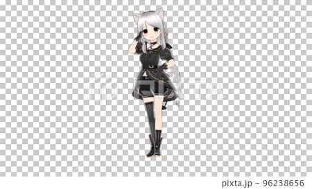 Vtuber全身黑色小惡魔連衣裙 96238656