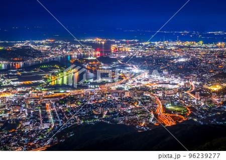 福岡県　北九州市　皿倉山からの夜景 96239277