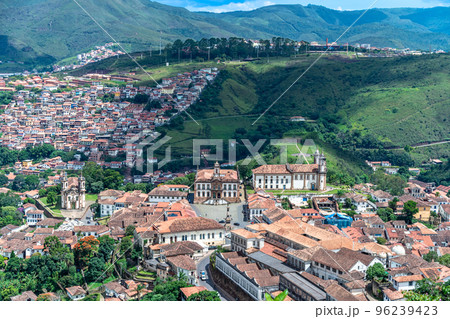 skyline of the brazilian city of ouro preto. unesco world heritage skyline of the brazilian city of ouro preto. unesco world heritage 96239423