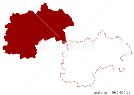 Chesterfield Non-metropolitan district (United Kingdom of Great Britain and Northern Ireland, ceremonial county Derbyshire, England) map vector, scribble sketch Borough of Chesterfield map Chesterfield Non-metropolitan district (United Kingdom of Great Britain and Northern Ireland, ceremonial county Derbyshire, England) map vector, scribble sketch Borough of Chesterfield map 96240515