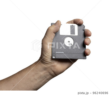 Floppy disk on hand 96240696