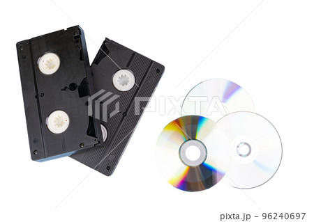 VHS videotapes and CDs VHS videotapes and CDs 96240697