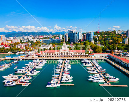 Sochi aerial panoramic view, Russia 96240778