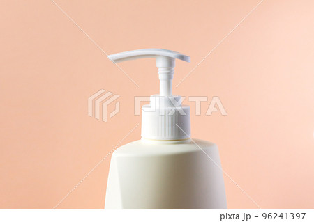 Plastic bottle of liquid soap with dispenser pump Plastic bottle of liquid soap with dispenser pump 96241397