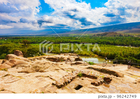 Uplistsikhe ancient rock town in Georgia Uplistsikhe ancient rock town in Georgia 96242749