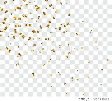 Falling shiny golden confetti 96243081