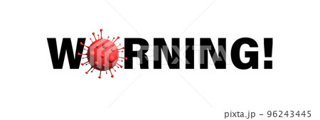 Monkeypox virus banner with yellow background 96243445