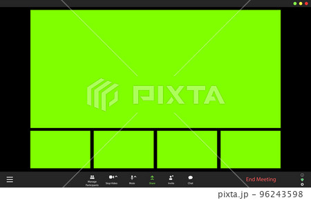Call video template. Blank for inserting faces instead of chroma key 96243598