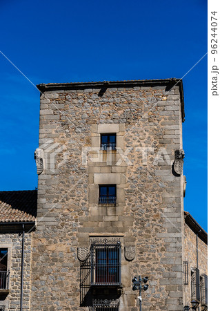 Medieval palace tower in the old town of Avila 96244074